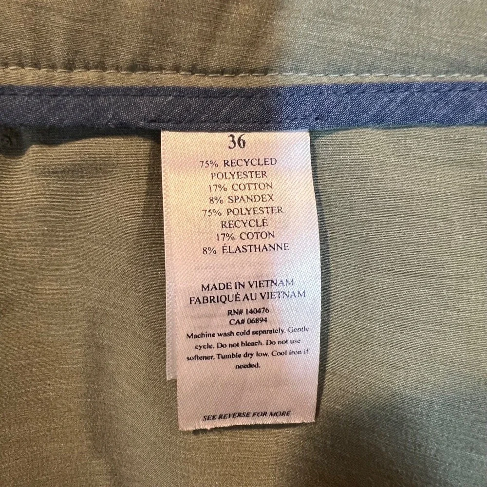 Faherty Olive Cargo Shorts